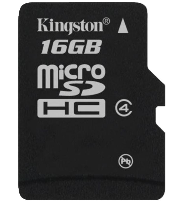 Карта памяти Kingston microSDHC 16Gb Class 4 (SDC4/16GBSP)