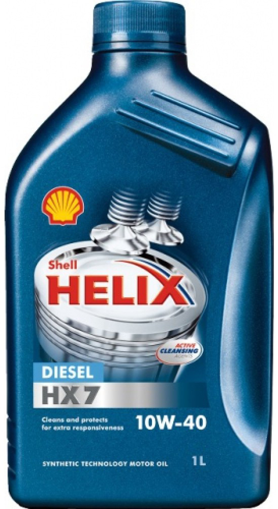 Моторное масло Shell Helix HX7 Diesel 10W-40 1L