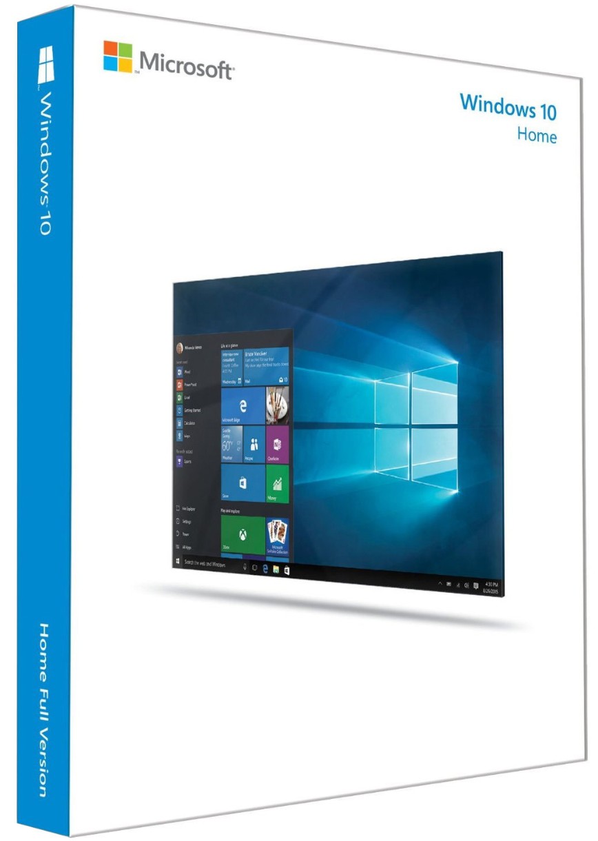 Операционная система Microsoft Windows Home 10 64Bit GGK DVD 1pk En (L3P-00033)