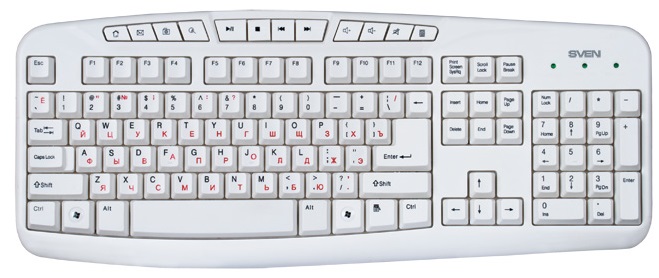 Tastatură Sven Comfort 3050 White
