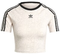Женская футболка Adidas Snake Baby Tee Wonder White/Multicolor, s.M