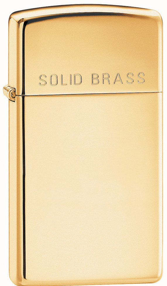 Зажигалка Zippo 1654 High Polish Brass w/Solid Brass Engraved Slim