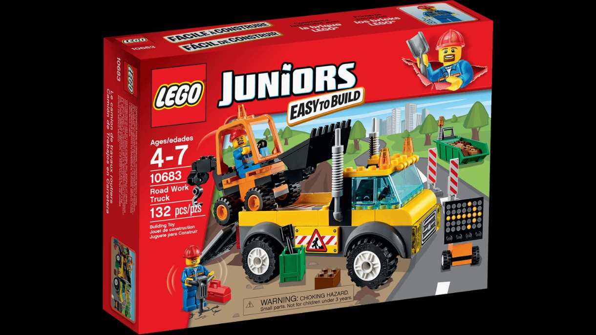Set de construcție Lego Juniors: Road Work Truck (10683)