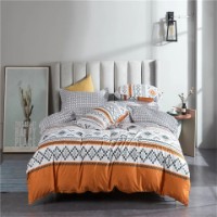 Постельное бельё O’llessya New Style New Style 200x220cm Alb/Albastru/Gri/Orange (V-85/23)