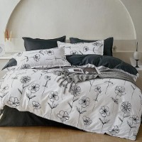 Постельное бельё O’llessya New Style New Style 200x220cm Negru/Alb (V-85/35)