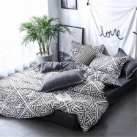 Постельное бельё O’llessya New Style New Style 200x220cm Negru/Alb (V-85/36)
