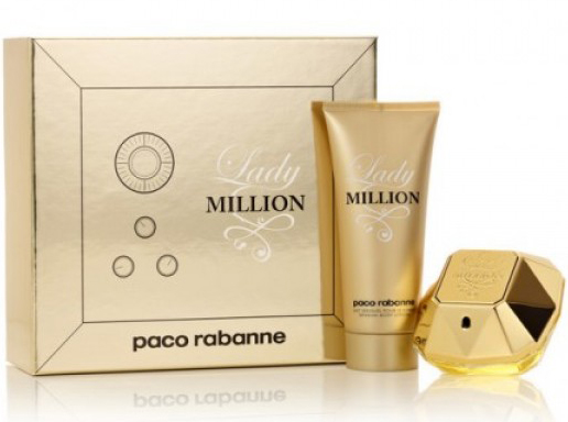 Set de parfumuri pentru ea Paco Rabanne Lady Million EDP 80ml + Body Lotion 100ml