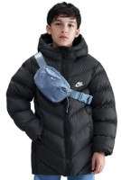 Geacă pentru copii Nike K Nsw Tf Adp Puffer Mid Thigh Black/White, s.L