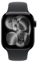 Smartwatch Apple Watch Series 11 GPS 42mm Jet Black Aluminium Case with Black Sport Band S/M (MEQT4)