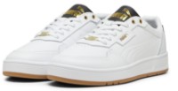 Ghete pentru copii Puma Court Classic Lux Puma White/Black/Gold, s.35.5