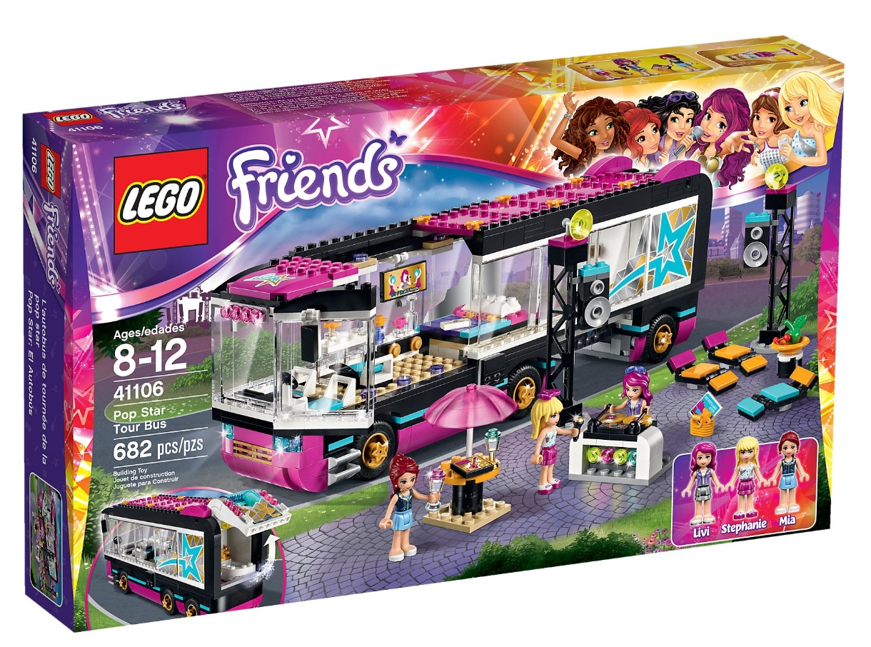 Set de construcție Lego Friends: Pop Star Tour Bus (41106)