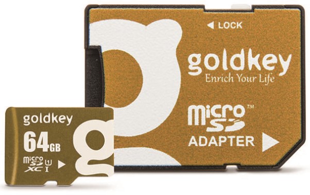 Карта памяти Goldkey MicroSDHC 64Gb Class 10 + Adapter
