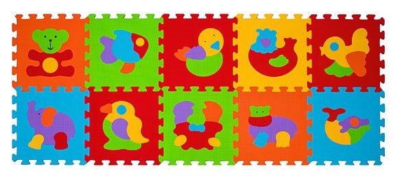 Covoraş-puzzle BabyOno Animals (0276)