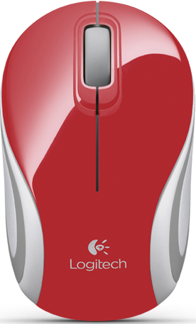Компьютерная мышь Logitech M187 Mini Red
