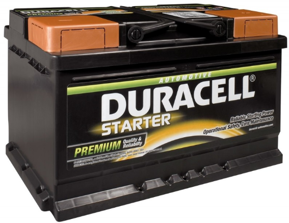Автомобильный аккумулятор Duracell DS 72L (010 572 33 0801)