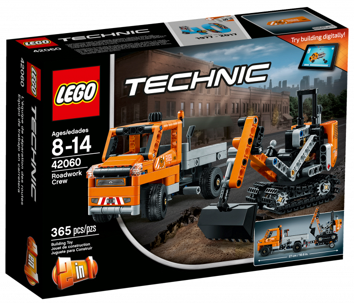 Set de construcție Lego Technic: Roadwork Crue (42060)