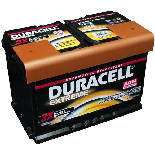Автомобильный аккумулятор Duracell DE 70 AGM (016 570 01 A801)