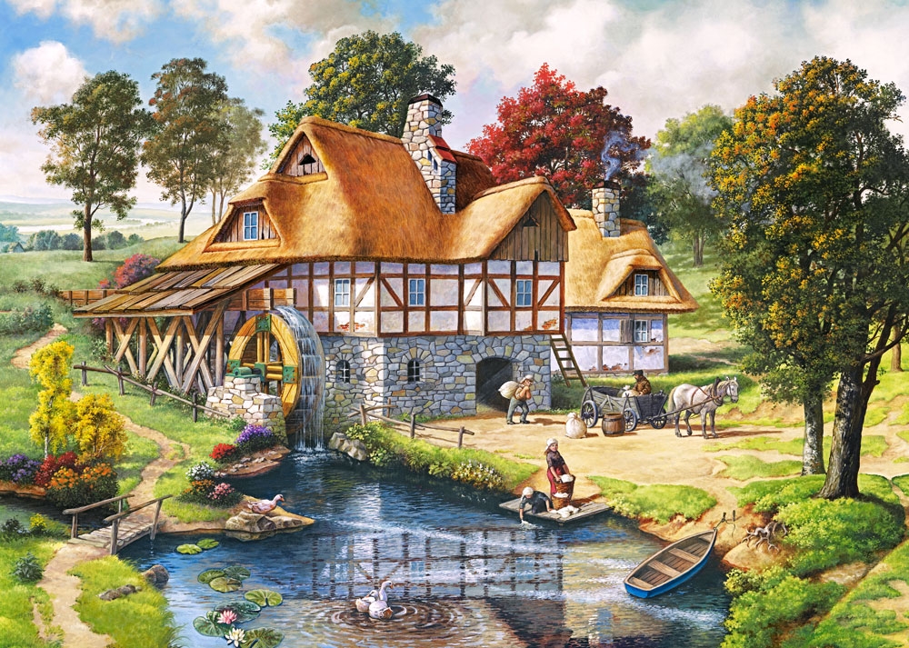 Puzzle Castorland 2000 Water Mill Cottage (C-200498)
