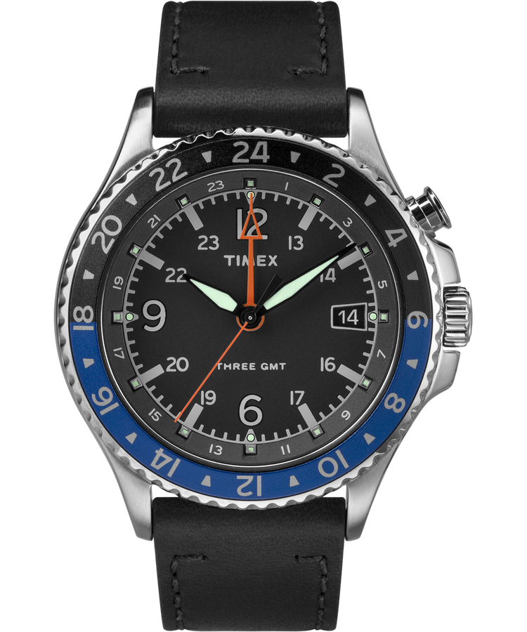 Ceas de mână Timex Allied™ Three GMT powered by Intelligent Quartz (TW2R43600)