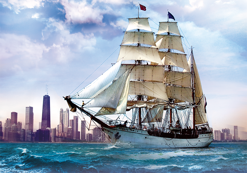 Пазл Trefl Sailing against Chicago (37120)