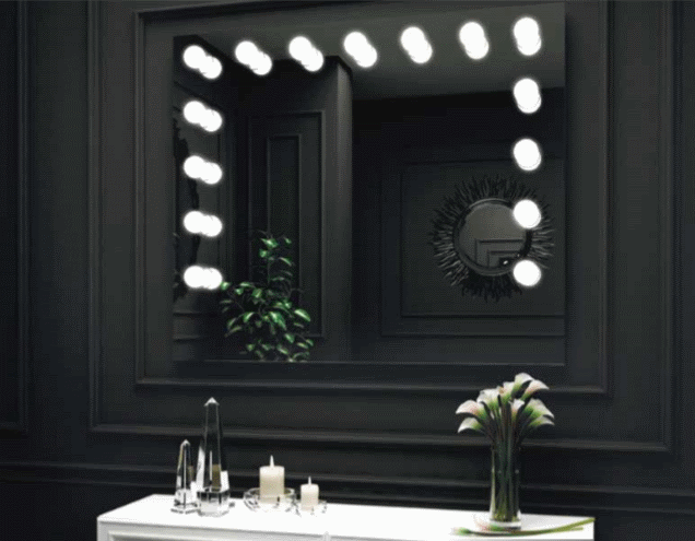 Oglindă baie cu iluminare LED O'Virro Edith 100x120