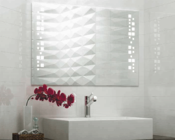 Oglindă baie cu iluminare LED O'Virro Iasmina 60x100