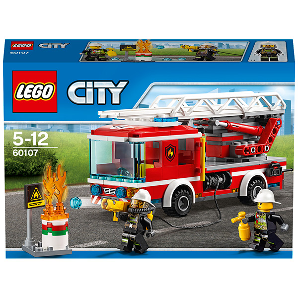 Set de construcție Lego City: Fire Ladder Truck (60107)