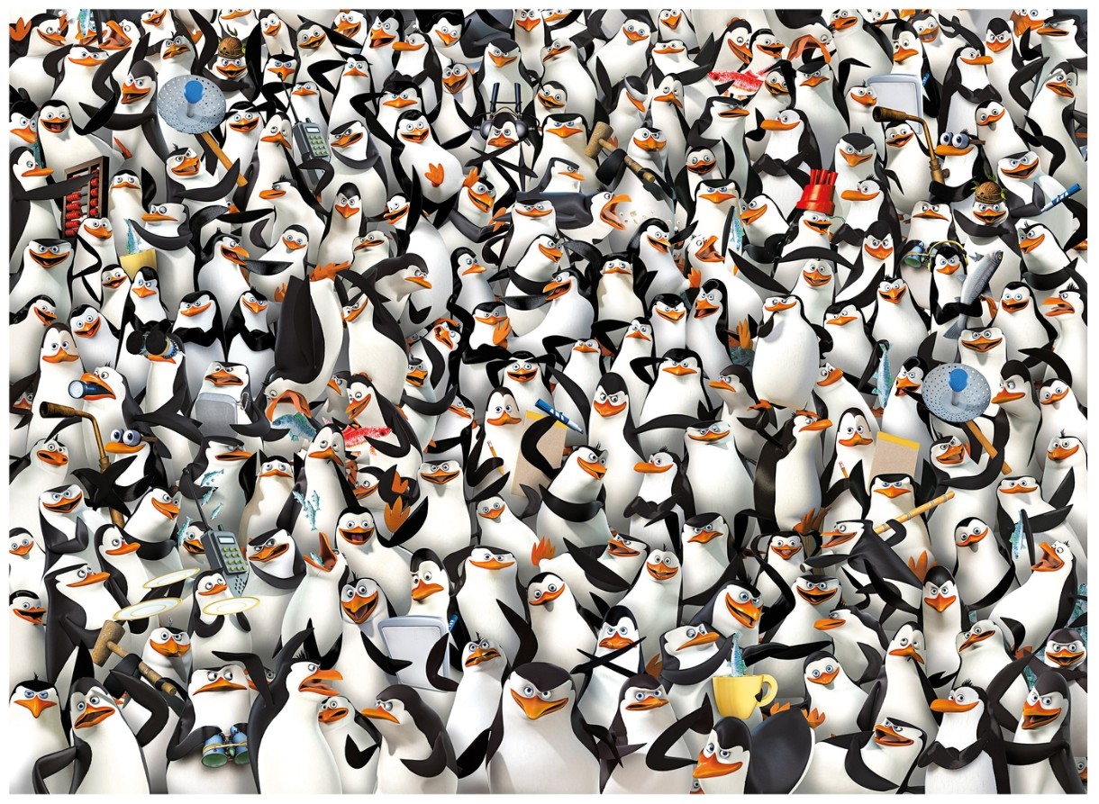 Puzzle Clementoni 1000 The Penguins from Madagascar (39362)