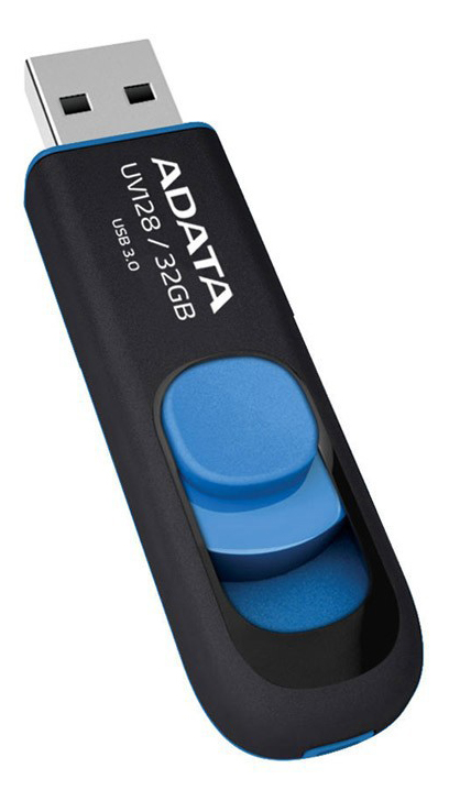 USB Flash Drive Adata UV128 32Gb Black-Blue