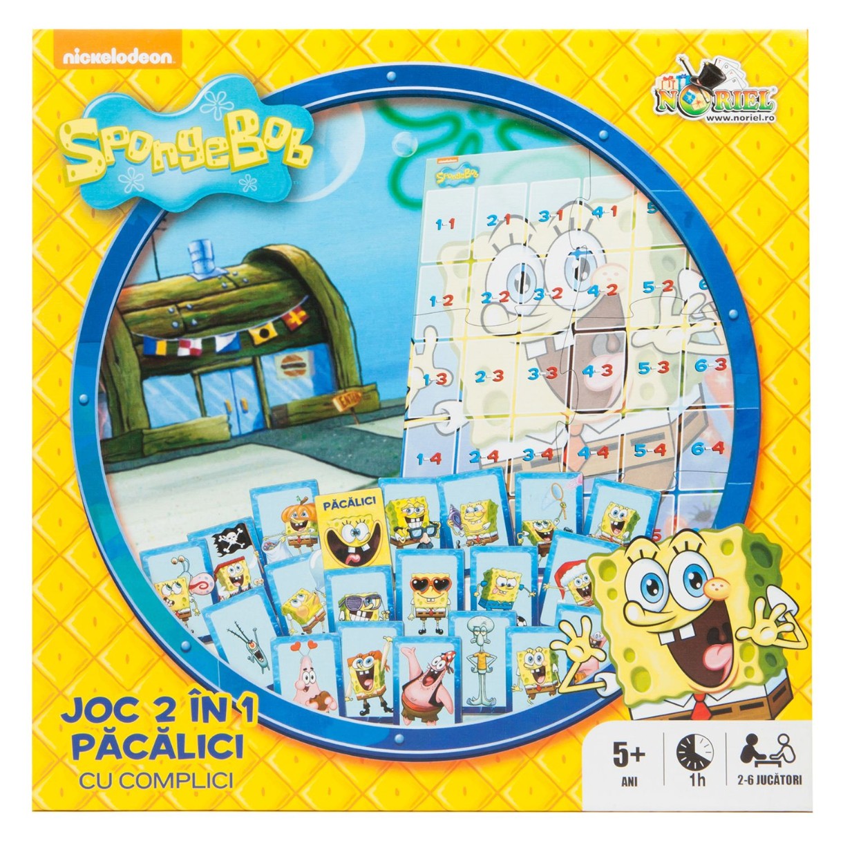 Настольная игра Noriel Pacalici cu complici - Sponge Bob (NOR9891)