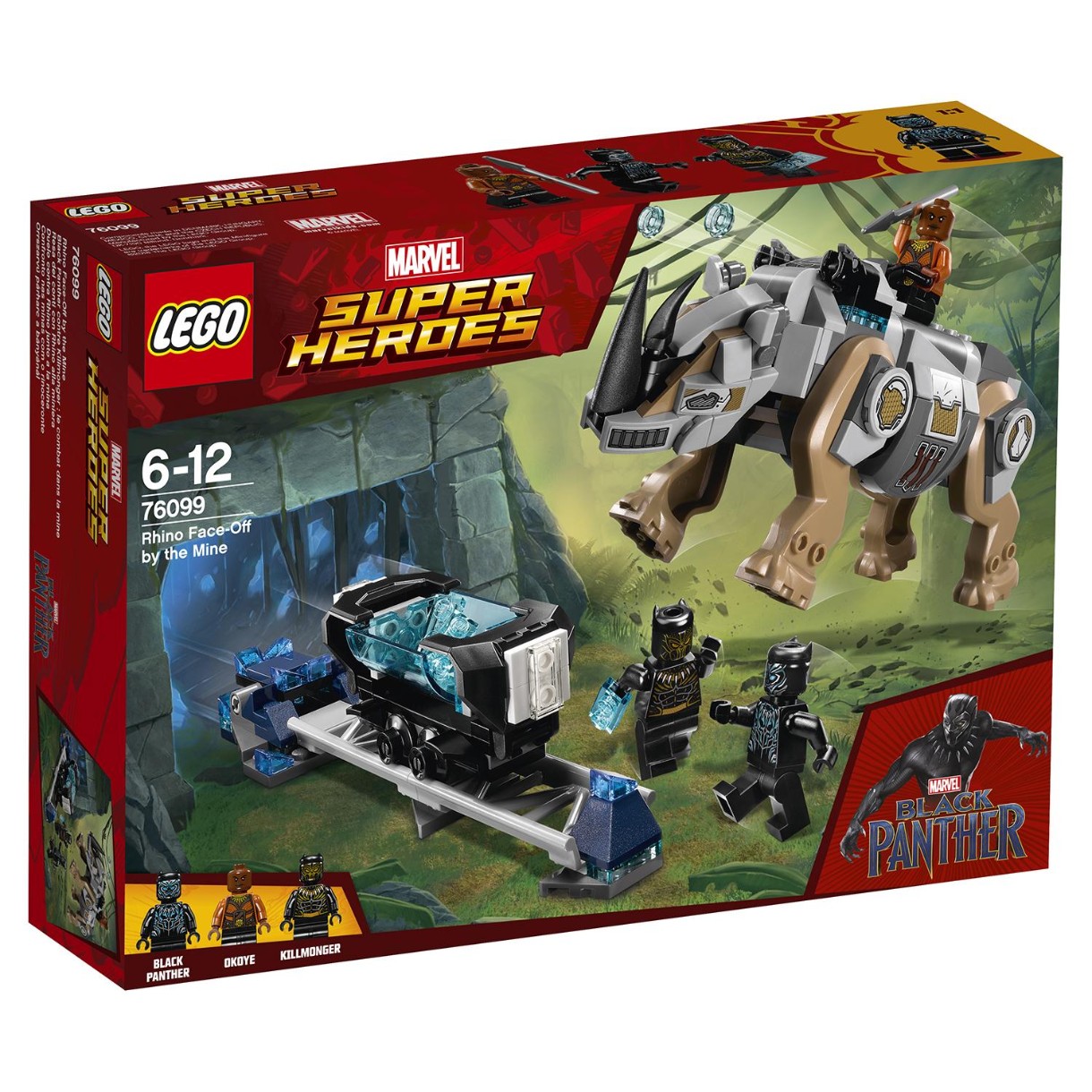 Set de construcție Lego Marvel: Rhino Face-Off by the Mine (76099)