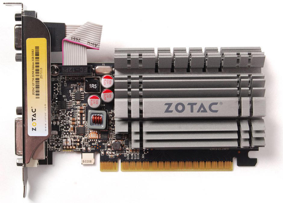 Placă video Zotac GeForce GT730 Zone Edition 2GB DDR3 (ZT-71113-20L)