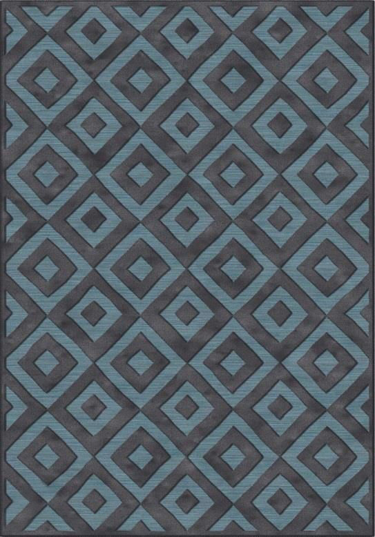 Ковёр Ecofloor Farashe (470C482370) Labyrinth Dark Grey 1.60x2.30m