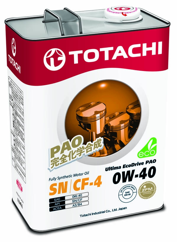Моторное масло Totachi Ultra EcoDrive PAO SN/CF 0W-40 4L