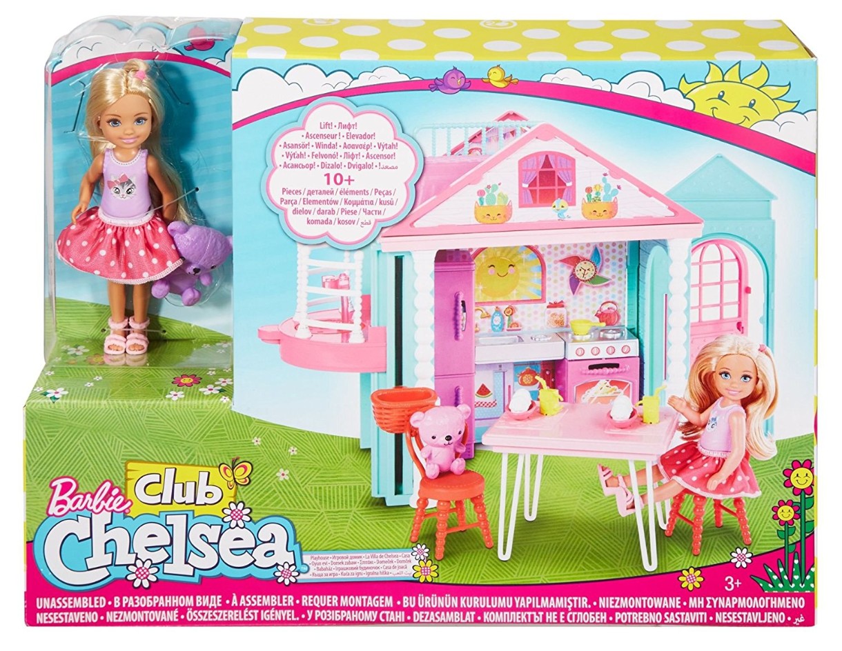 Căsuță pentru păpuși Barbie Club Chelsea Playhouse (DWJ50)