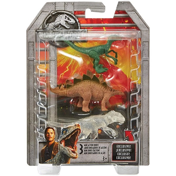 Figurine animale Mattel Set 3 Dino Jurassic World 2 (FPN72)
