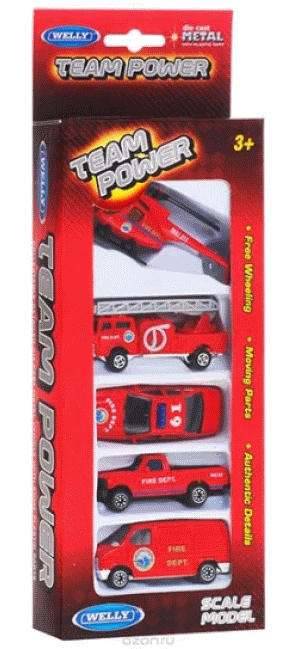 Машина Welly 1:60 Set 5 Special Cars (97506)
