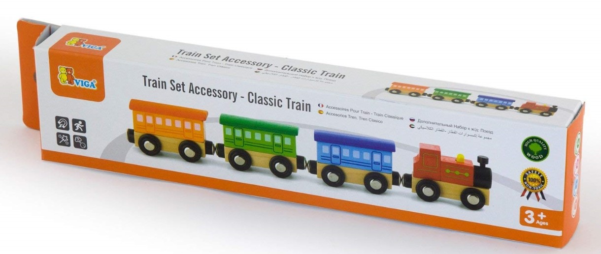 Игровой набор Viga Train Set Accessory - Classic Train (50819)