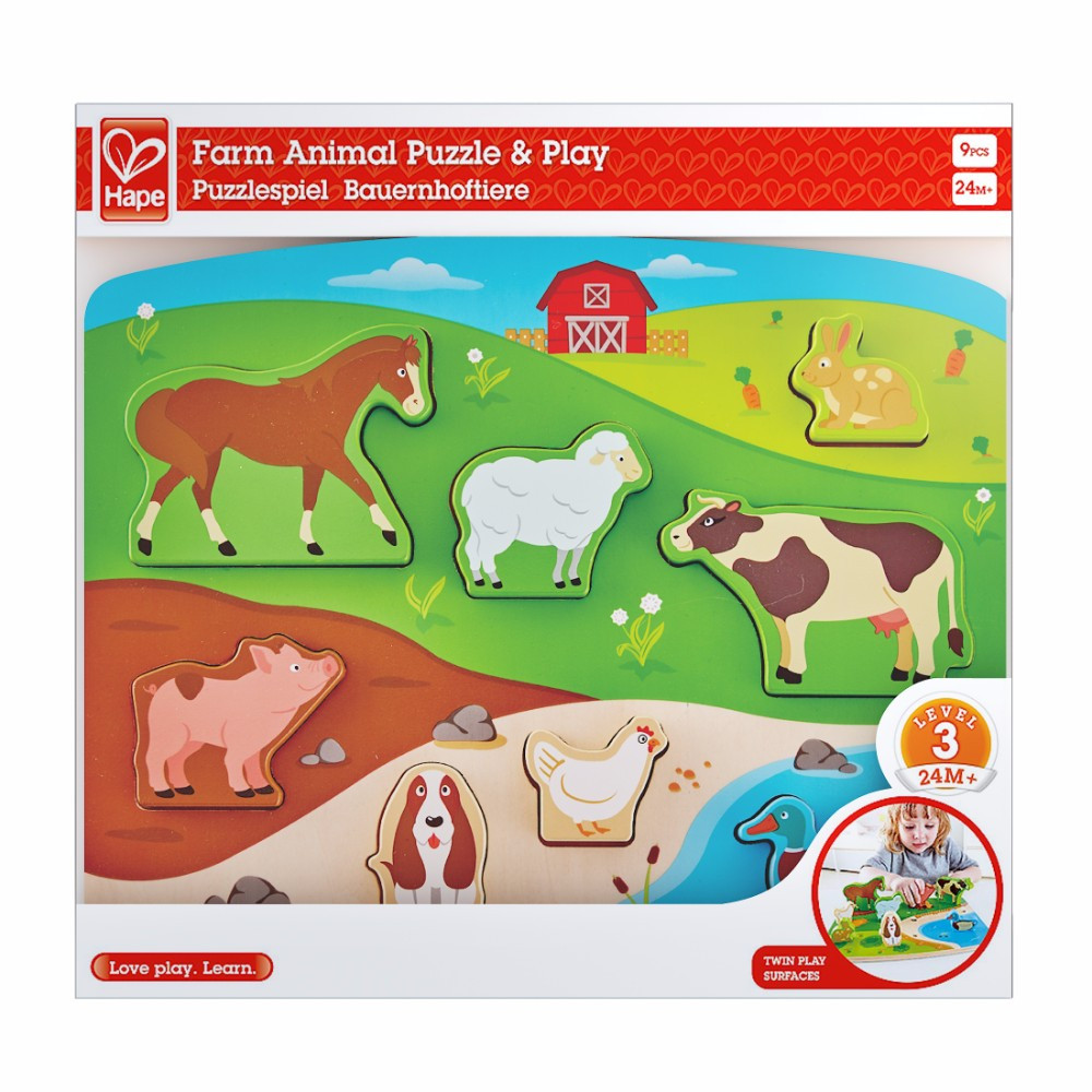 Joc educativ Hape Farm Animal (E1454A)