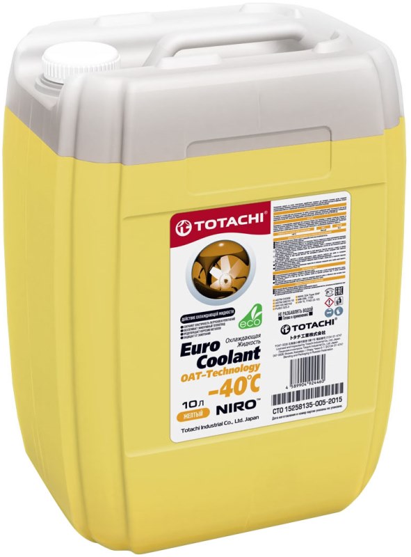 Антифриз Totachi Extended Life Coolant -40С Yellow 10L