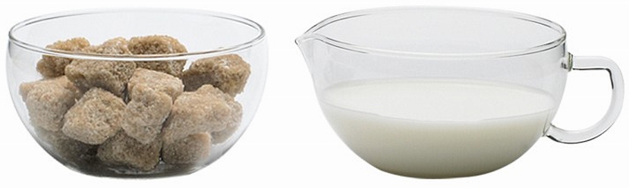 Vas pentru zahăr și vas de lapte Trendglas Jena Miko (300401)