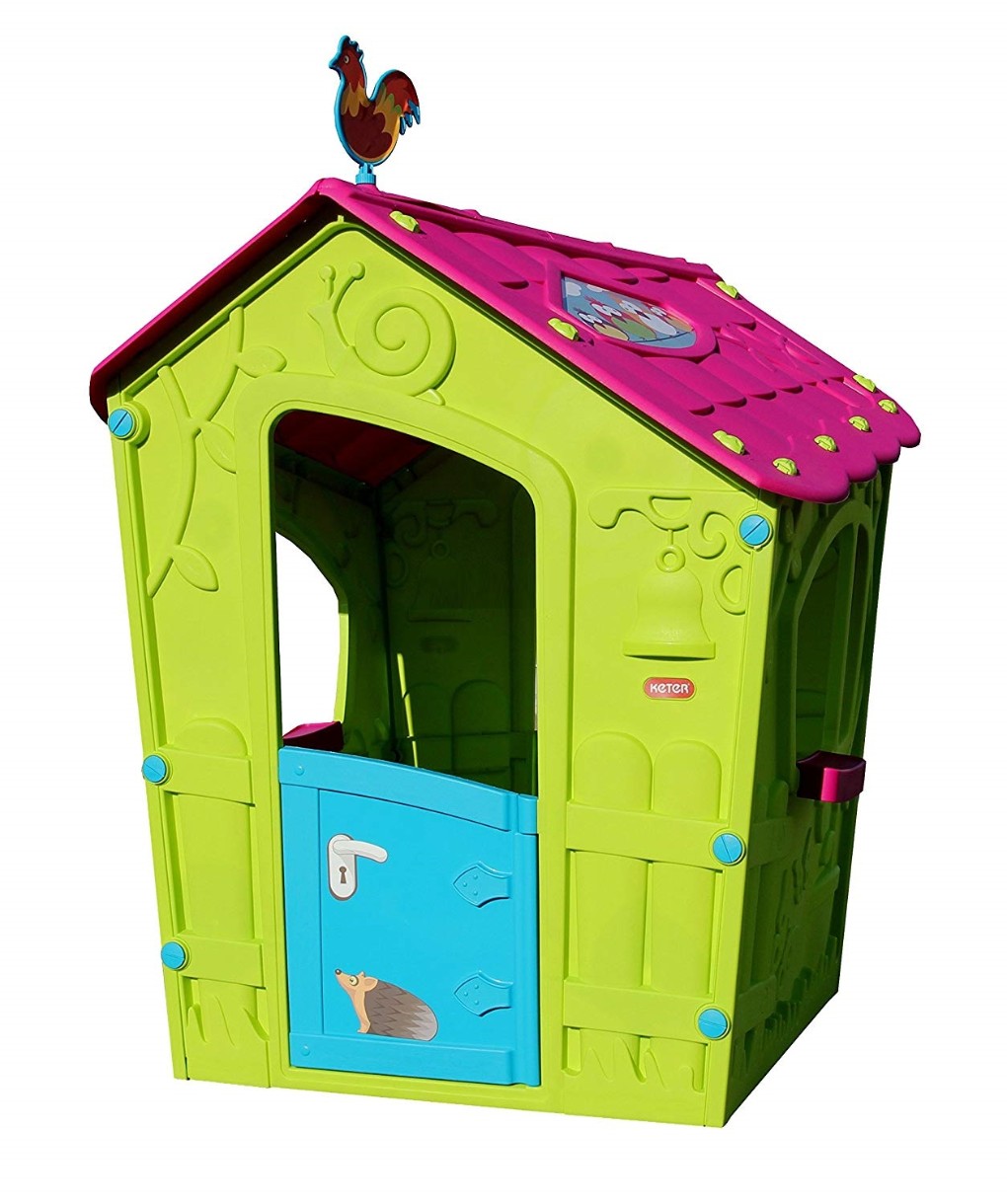 Căsuța de joaca Keter Magic Playhouse Pink/Green (231596)