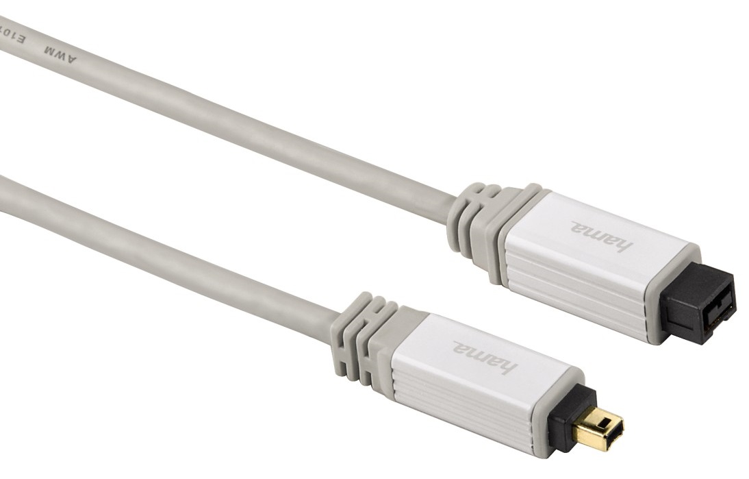 Cablu Hama FireWire 4pin - 9pin IEEE1394a plug 1.5m (53204)