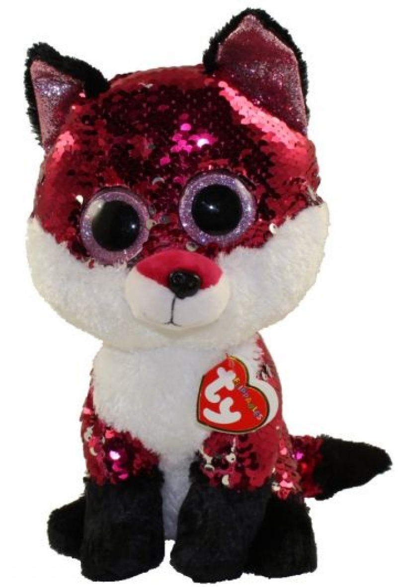 Jucărie de pluș Ty Flippables Jewel Sequin Fox 15cm (TY36270)