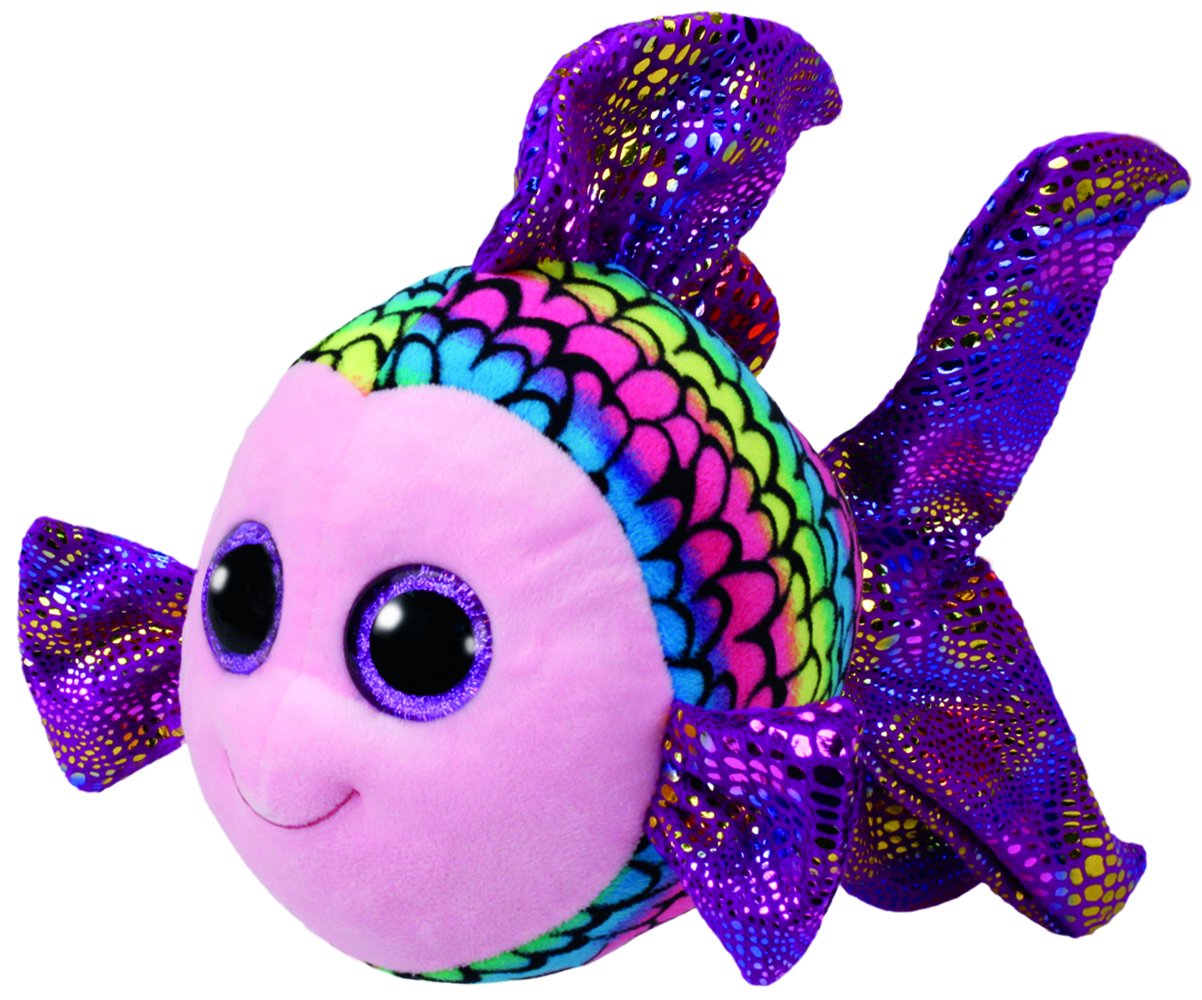 Jucărie de pluș Ty Flippy Multicolor Fish 24cm (TY37150)