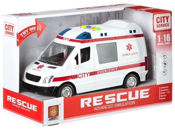 Mașină Wenyi 1:16 Ambulance Van (WY590A)