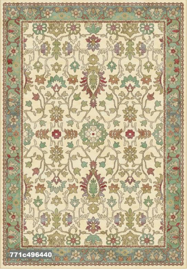Covor Ecofloor Vintage (771C496440) Floral Classic with Double Frame 2.00x2.90m