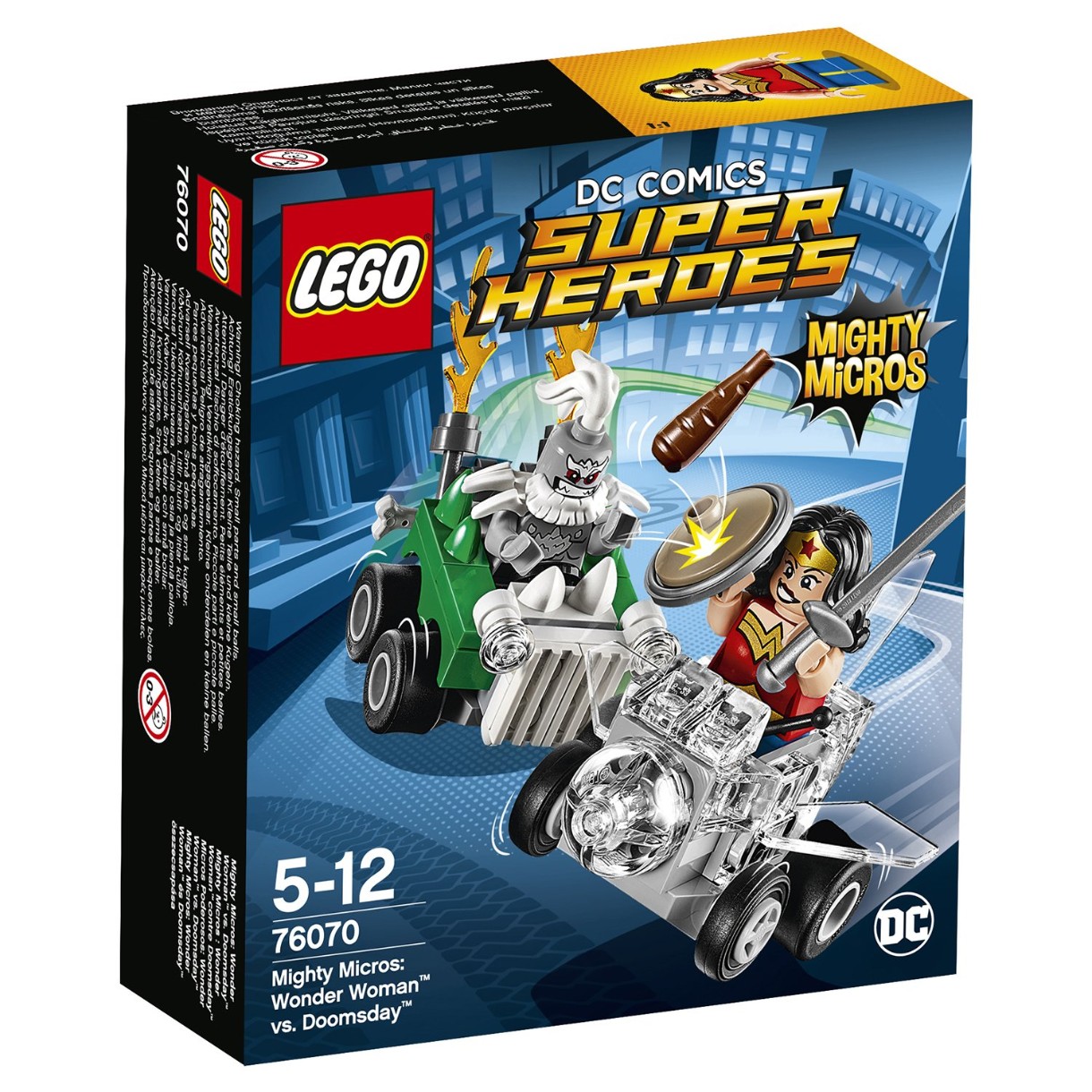 Set de construcție Lego Marvel: Mighty Micros - Wonder Woman vs. Doomsday (76070)