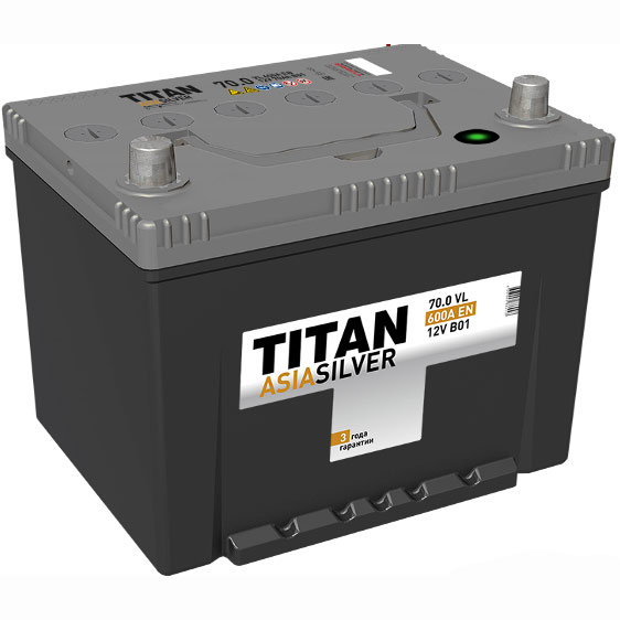 Автомобильный аккумулятор Titan Asia Silver 6CT-70.1 VL B01