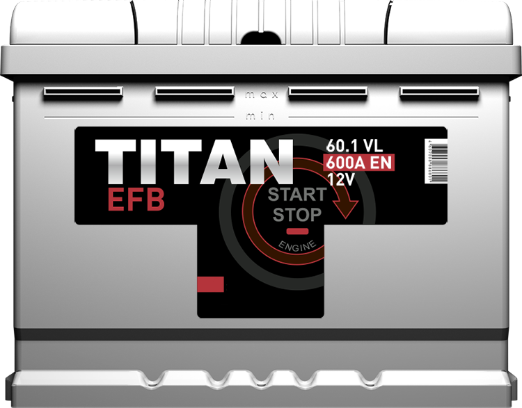 Автомобильный аккумулятор Titan EFB 6СТ-60.1 VL
